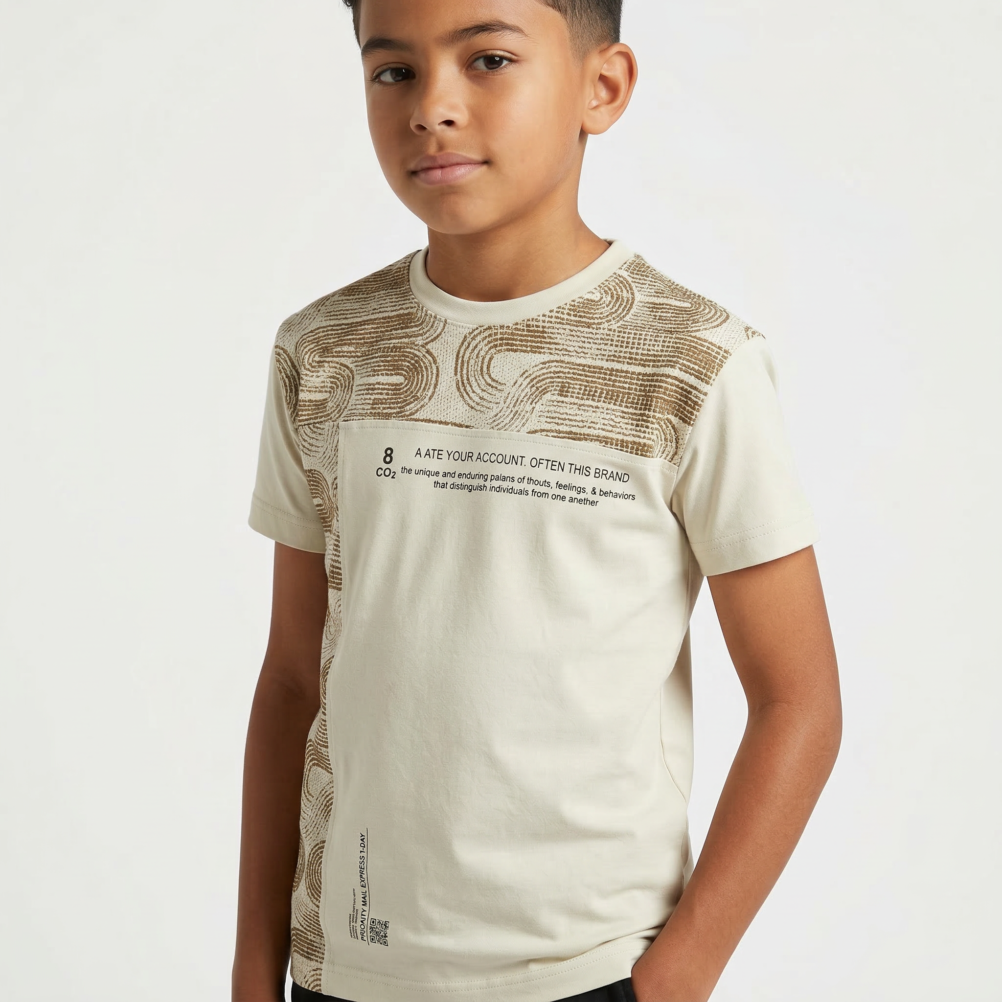 A ATE YOUR ACCOUNTتيشرت نص كم