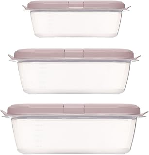 " Aksa Smart Microwave Plastic Boxes Set of 3 Pieces different Size "