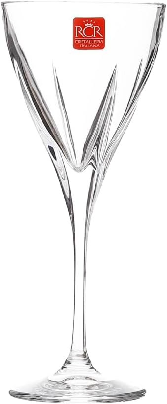 RCR Fusion Crystal Goblet Set of 18 Pieces - Transparent