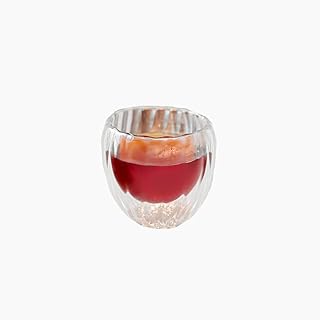 " ZINNIA Double-Wall Cocktail Cup with Straw, 480 ml "