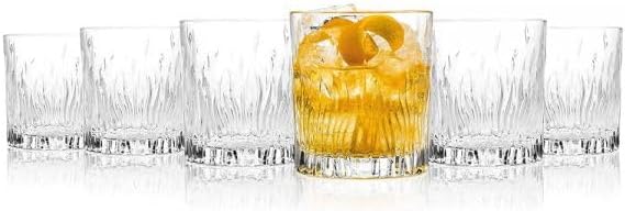 Fire Glass Cup Set of 6 – 240 ml – Modern Flame Style