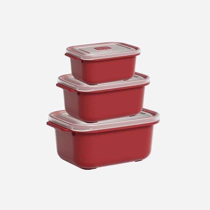 "Dunya 3 pcs Rectangular Heat`N Go Set (500,1000,2000)  "