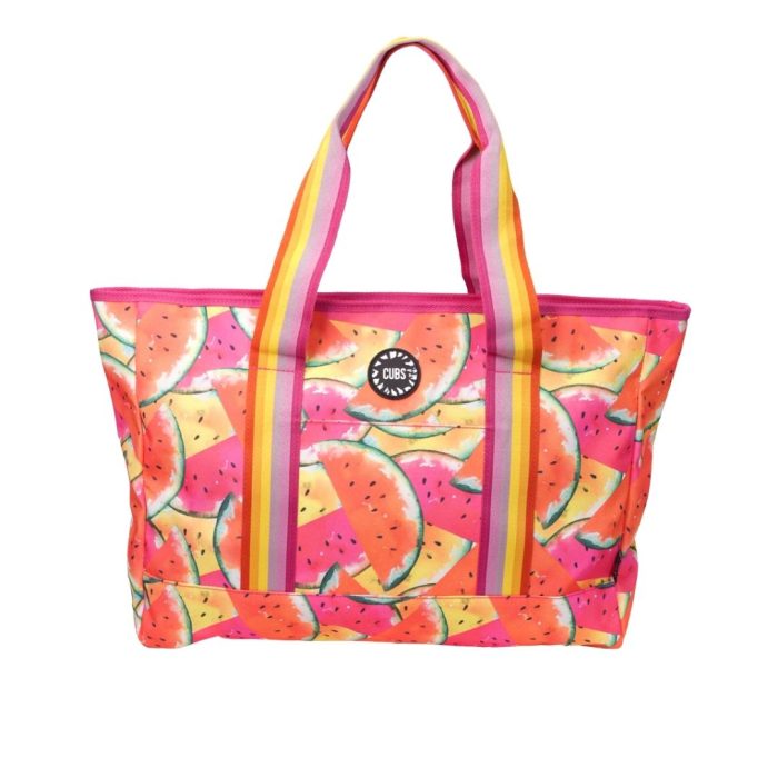 Watermelons all over women Single Face tote bag