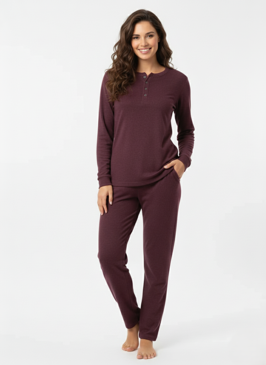 OVERSIZE ROUND NECK& BUTTONS P