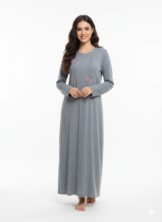 FLOWER ROUND NECK JALABIA