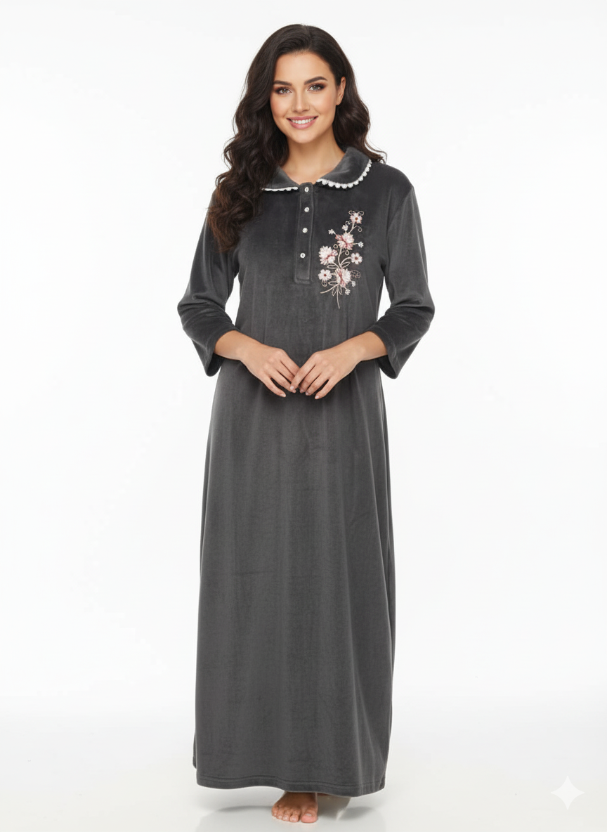 FLOWER POLO NECK JALABIA