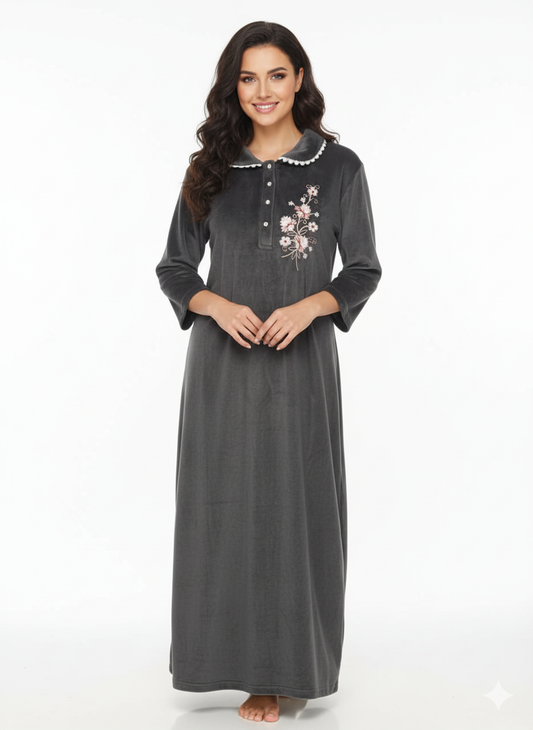 FLOWER POLO NECK JALABIA