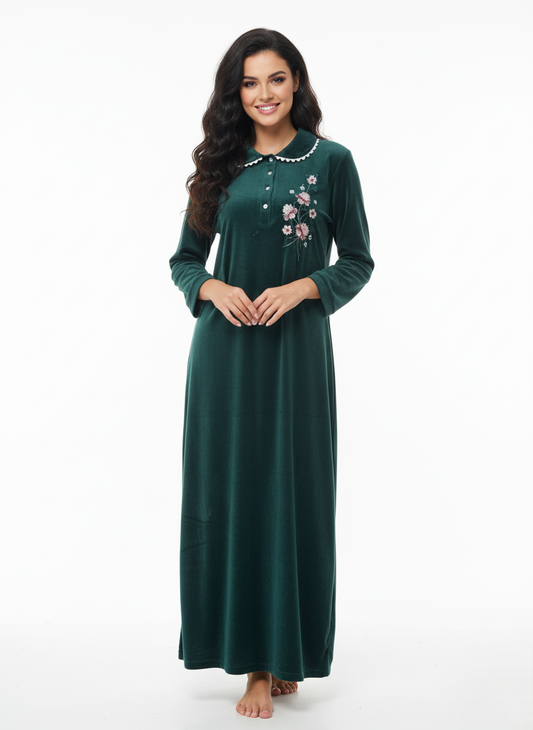 FLOWER POLO NECK JALABIA