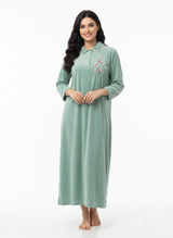 FLOWER POLO NECK JALABIA