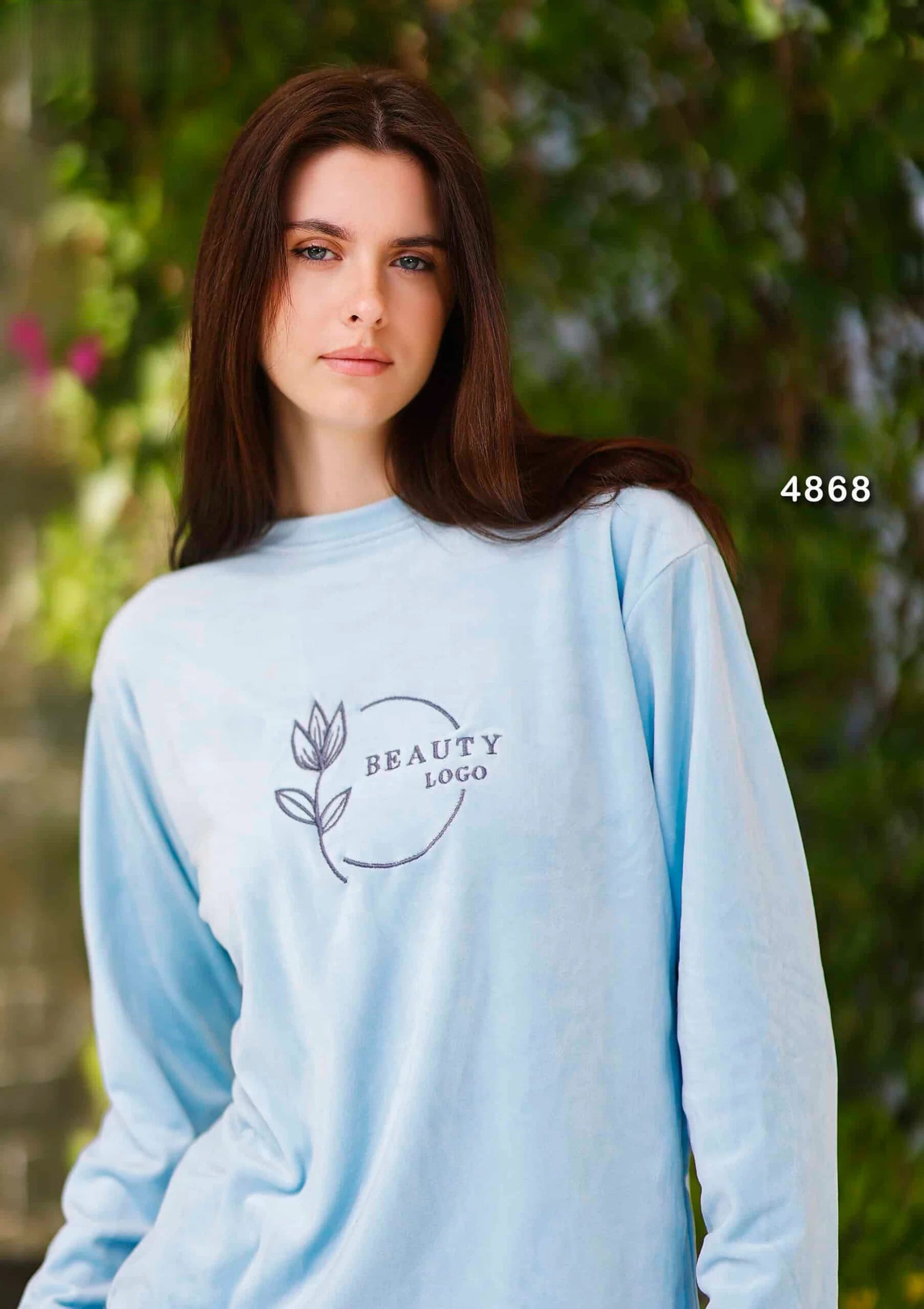 Women pajamas beauty logo
