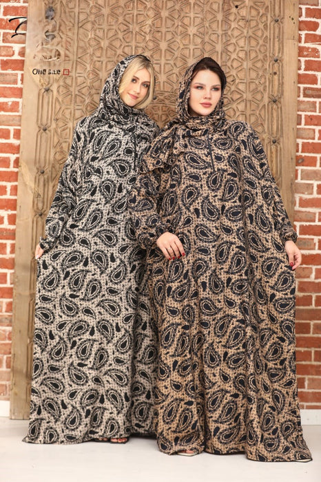 A wide and loose dress for women for prayer and reception.