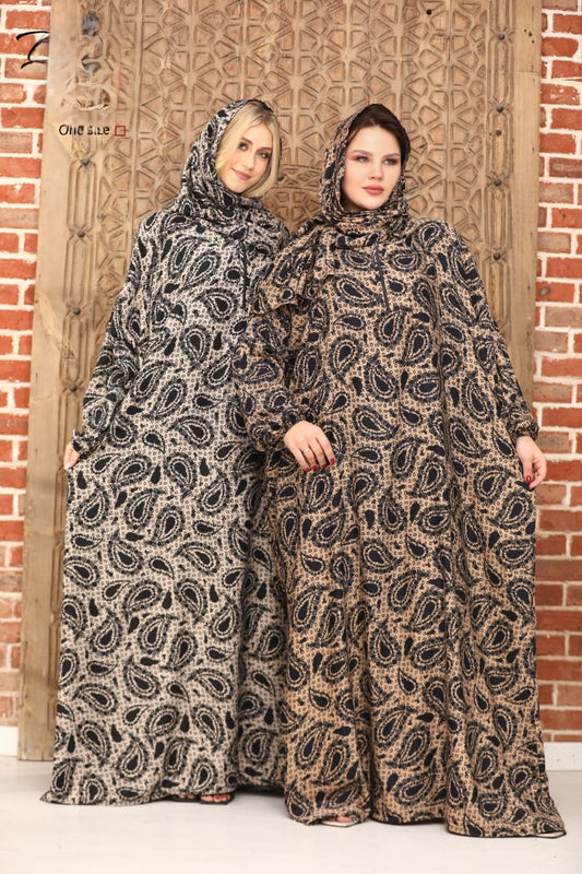 A wide and loose dress for women for prayer and reception.