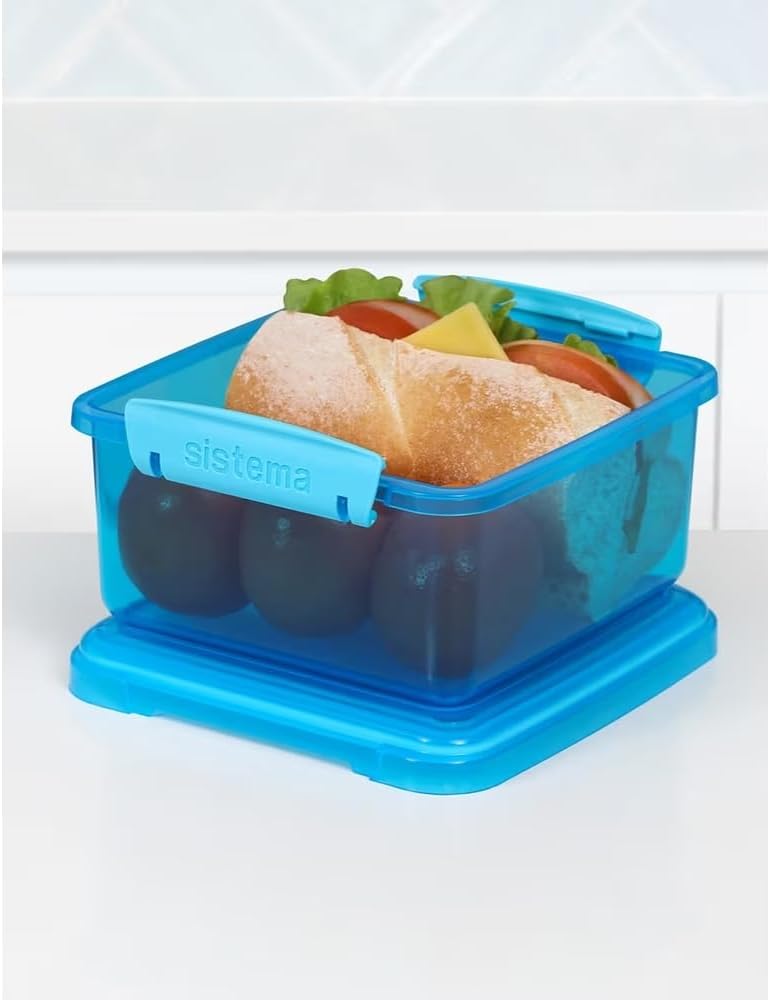 " Sistema Lunch Plus Container, BPA Free, Phthalate Free, Made in New Zealand "