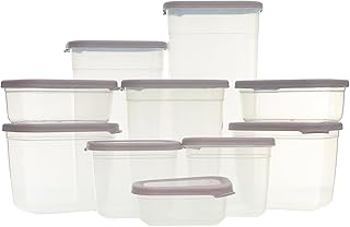 " Aksa My Fridge High Container Set, 10-Pieces, Mauve "