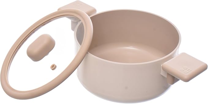 " Neoflam Full Induction Chouchou Aluminum Casserole, 18 cm Size, Beige "