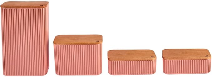 Dunya Massimo Set of 4 Storage Containers Powder