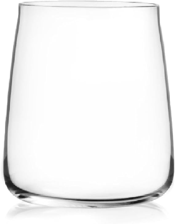 RCR Cristalleria Italiana Essential Tumbler Glasses, 42cl, Set of 6, Premium Italian Lead-Free Eco-Crystal Water & Spirits Glasses