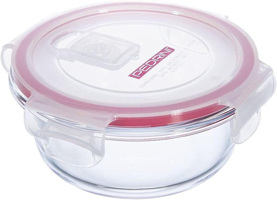 Rounded Size Glass Food Container, 400Ml