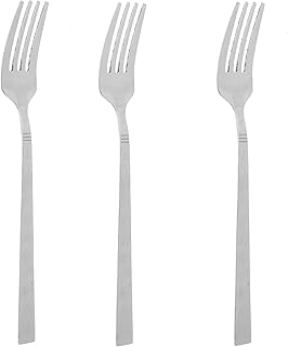 " Zinnia stainless steel Classy Mirror 3-Piece Dinner Fork Set "
