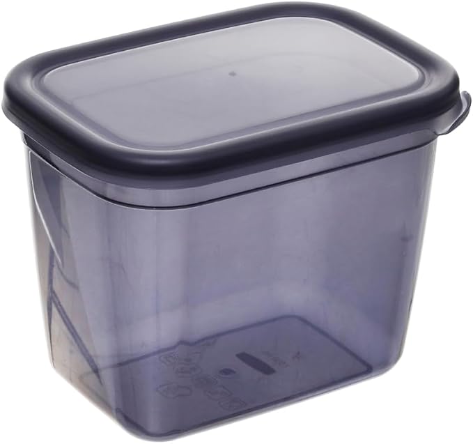 " Aksa Mono Plastic Rectangle Slide Food Containers Set of 3 Pieces - Transparent "