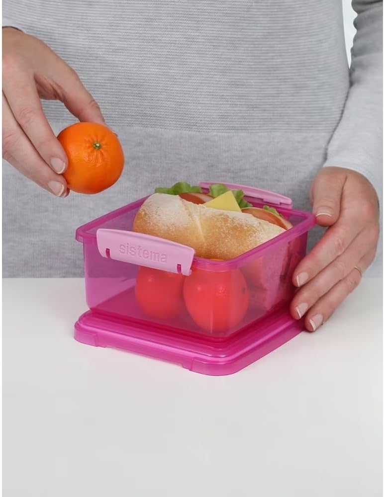 " Sistema Lunch Plus Container, BPA Free, Phthalate Free, Made in New Zealand "