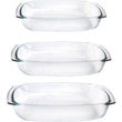 set 3 casserole Rectangular