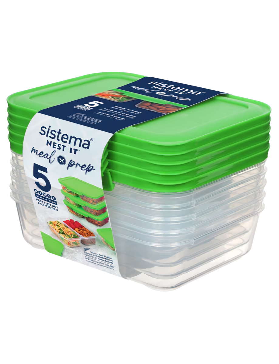 " Sistema/Plastic (Nest It storage boxes 5 pcs 870 ml) "