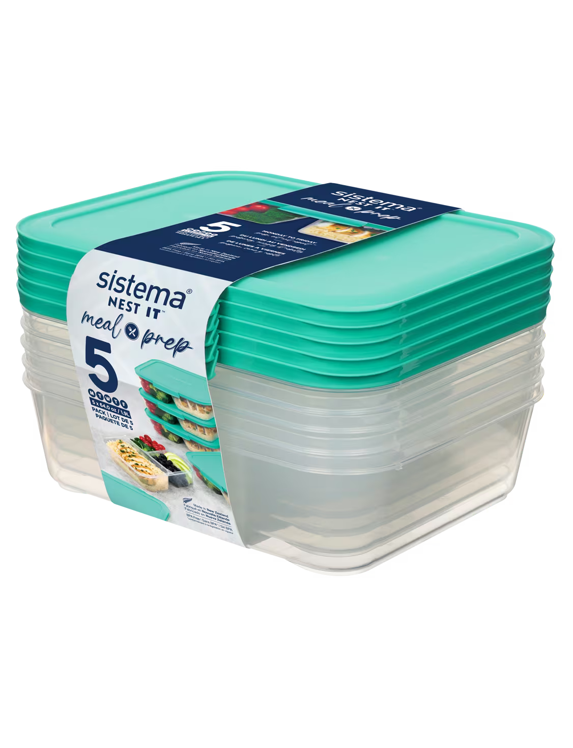 " Sistema/Plastic (Nest It storage boxes 5 pcs 1.9 l) "