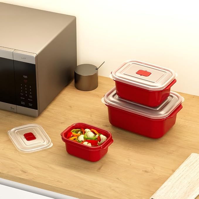 "Dunya 3 pcs Rectangular Heat`N Go Set (500,1000,2000)  "
