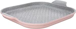 Neoflam venn granite grilling pan, 34 cm - pink