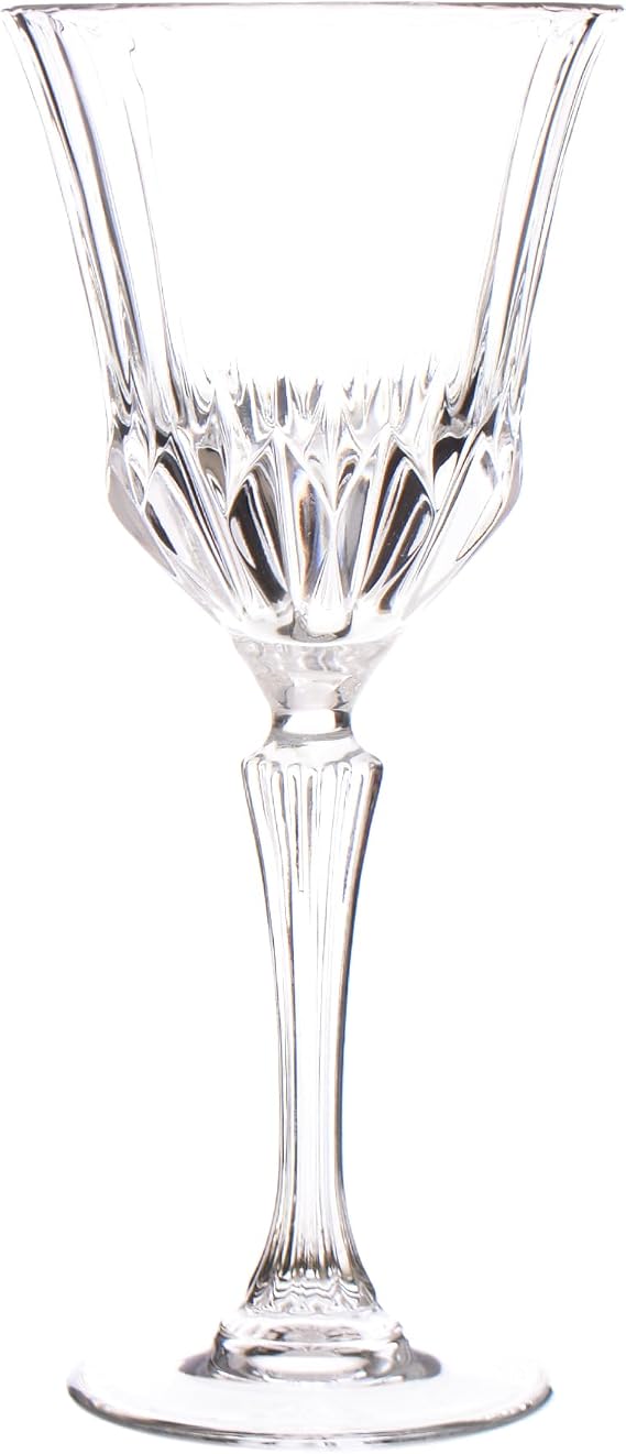RCR Adagio Crystal Glass Wine Goblets 18-Pieces, Clear