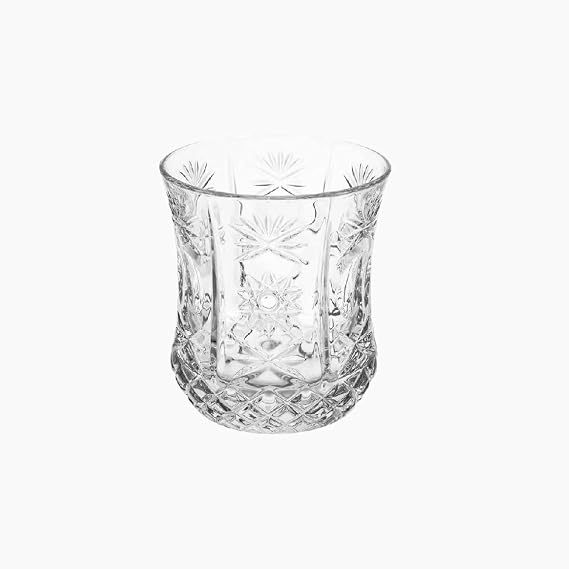 Impero Glass Cup Set of 6 – 236 ml – Elegant Transparent Design