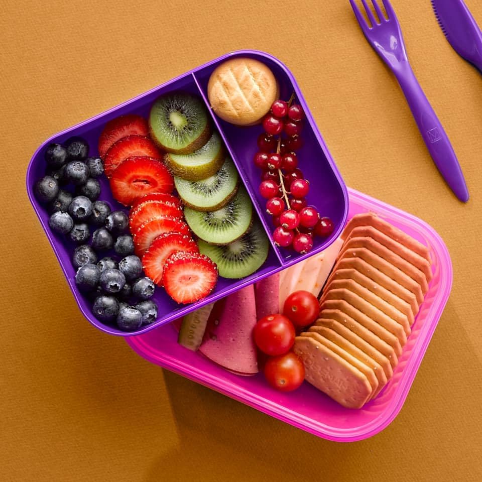 " M-Design Lunch Set - 1.1L Box, 500ml Water Bottle & 3pc"