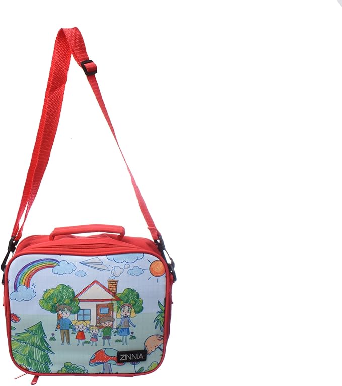 "zinnia Children Family Lunch Bag 5L Red "