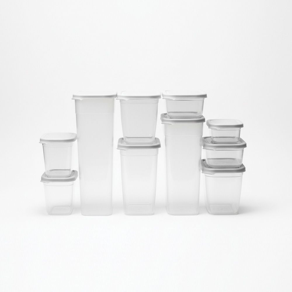 AKSA / Plastic ( My Fridge Set 10 Pcs Food Container )A