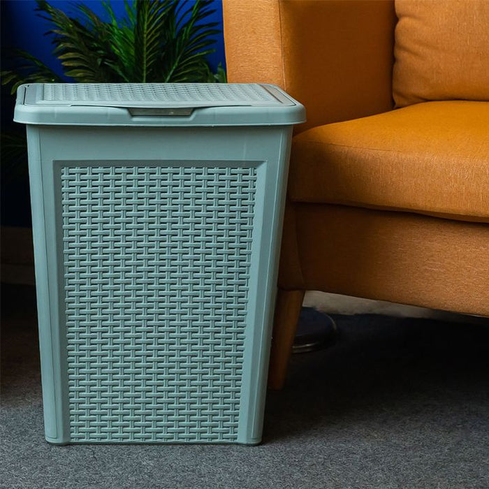 AKSA / Plastic ( PAPIA Laundry Basket 50 Liter )|Turquoise