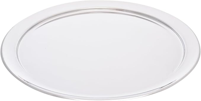" Zinnia Stainless Steel Classic Round Service, 55 cm Size, Multicolor "