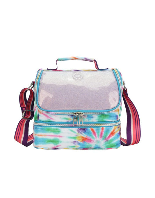 Pink and Purple tie dye High School Lunch Bag