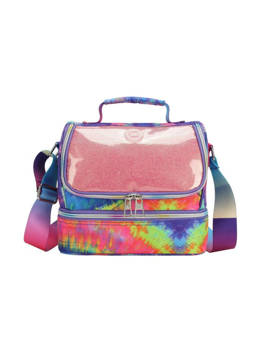 Blue and Purple tie dye High School Lunch Bag