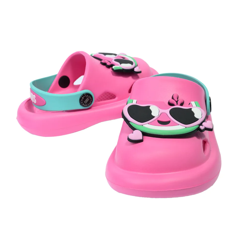 CUBS Melon Sunglasses Slippers with bright orange and yellow design, featuring round-shaped frames and casual comfort style.
