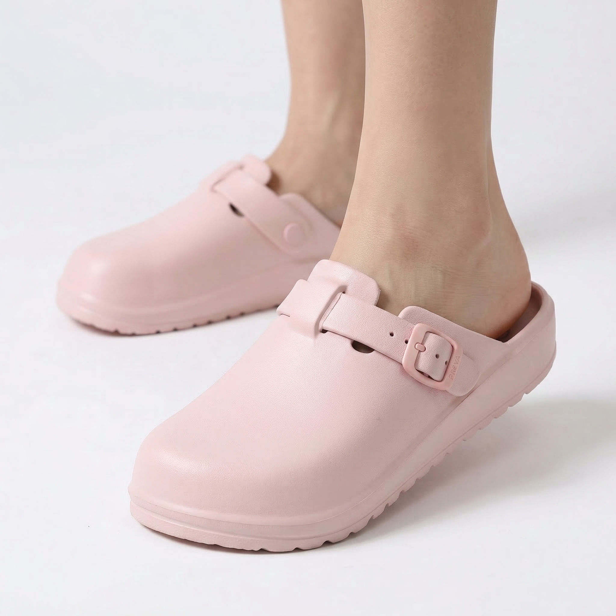 Adults' taupe Clogs by CULIS featuring a comfortable slip-on design and textured sole, ideal for casual wear.