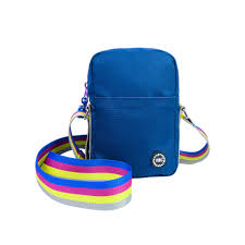 Cubs navy and purple crossbody bag with adjustable strap and zippered compartments, stylish and functional accessory.