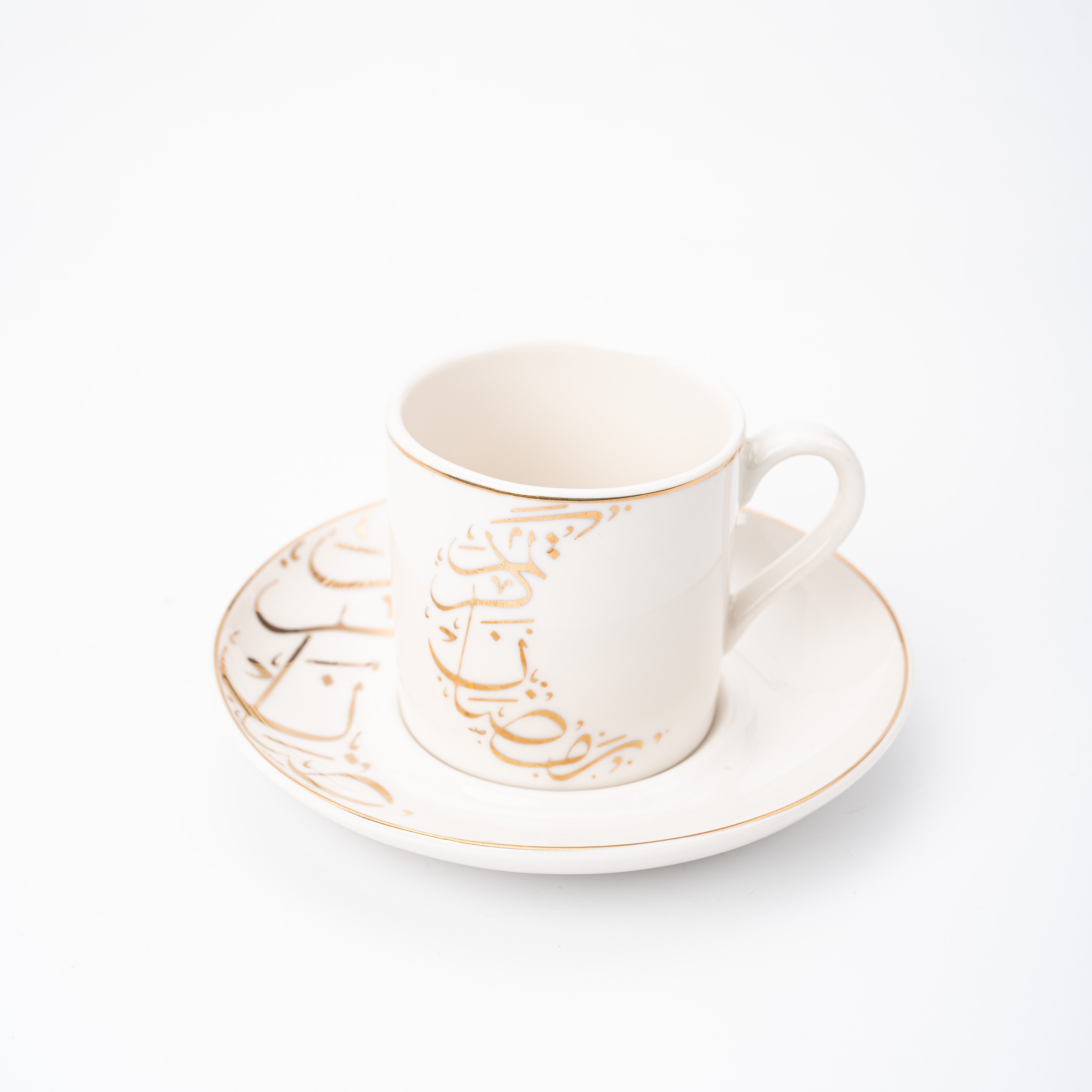 Rosa / Porcelain ( Happy Ramadan Dora Coffee Set 6 pcs 60 ml )