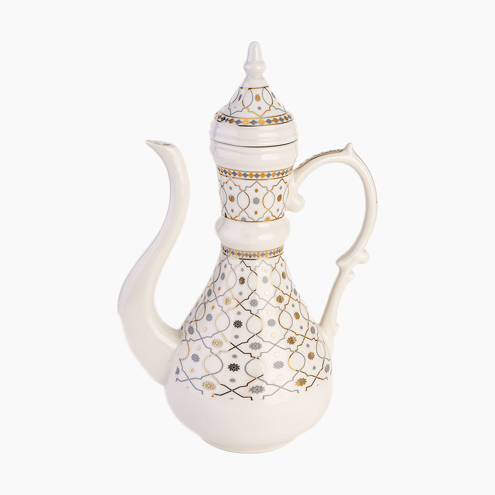 ROSA Andalusia teapot with lid, made of ceramic, featuring a classic design and a matching lid for serving hot beverages.