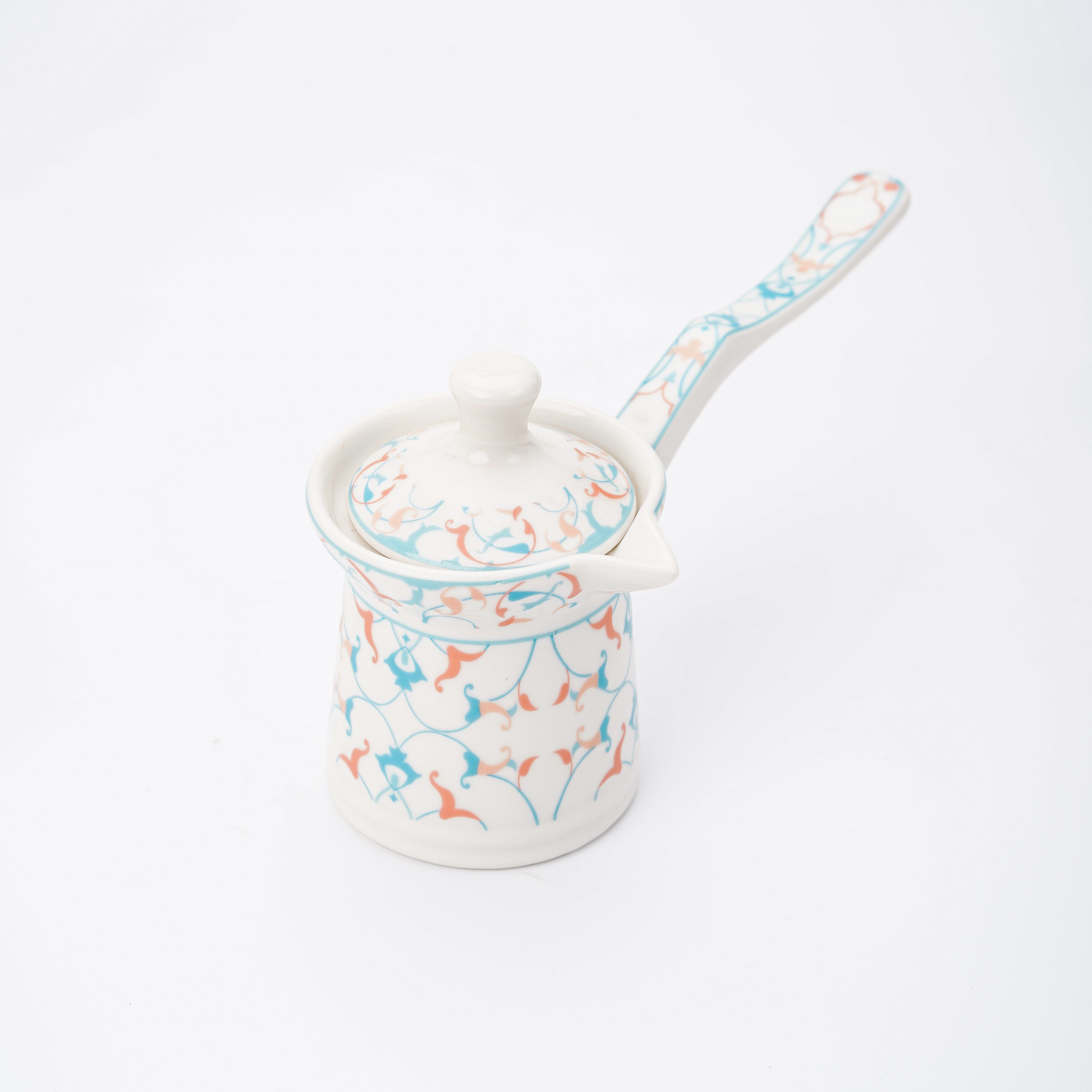 Rose ROSA ZAKHAREF kettle with lid, stainless steel body, and ergonomic handle for boiling water.