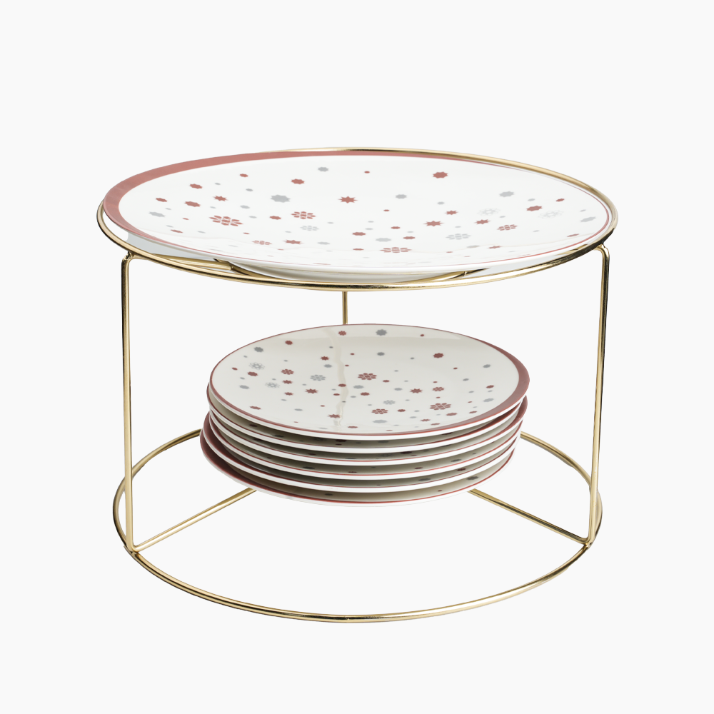 HELAL ROSE GOLD طقم حلو+استاند