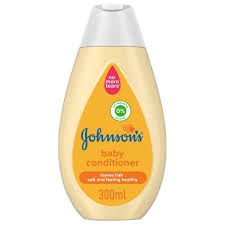 Johnson baby conditioner, 300ml bottle, soft and gentle formula with a smooth, nourishing texture for children's hair.