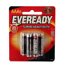 ENERGIZER black 6-button remote control card for versatile home use, with buttons and compact design visible.