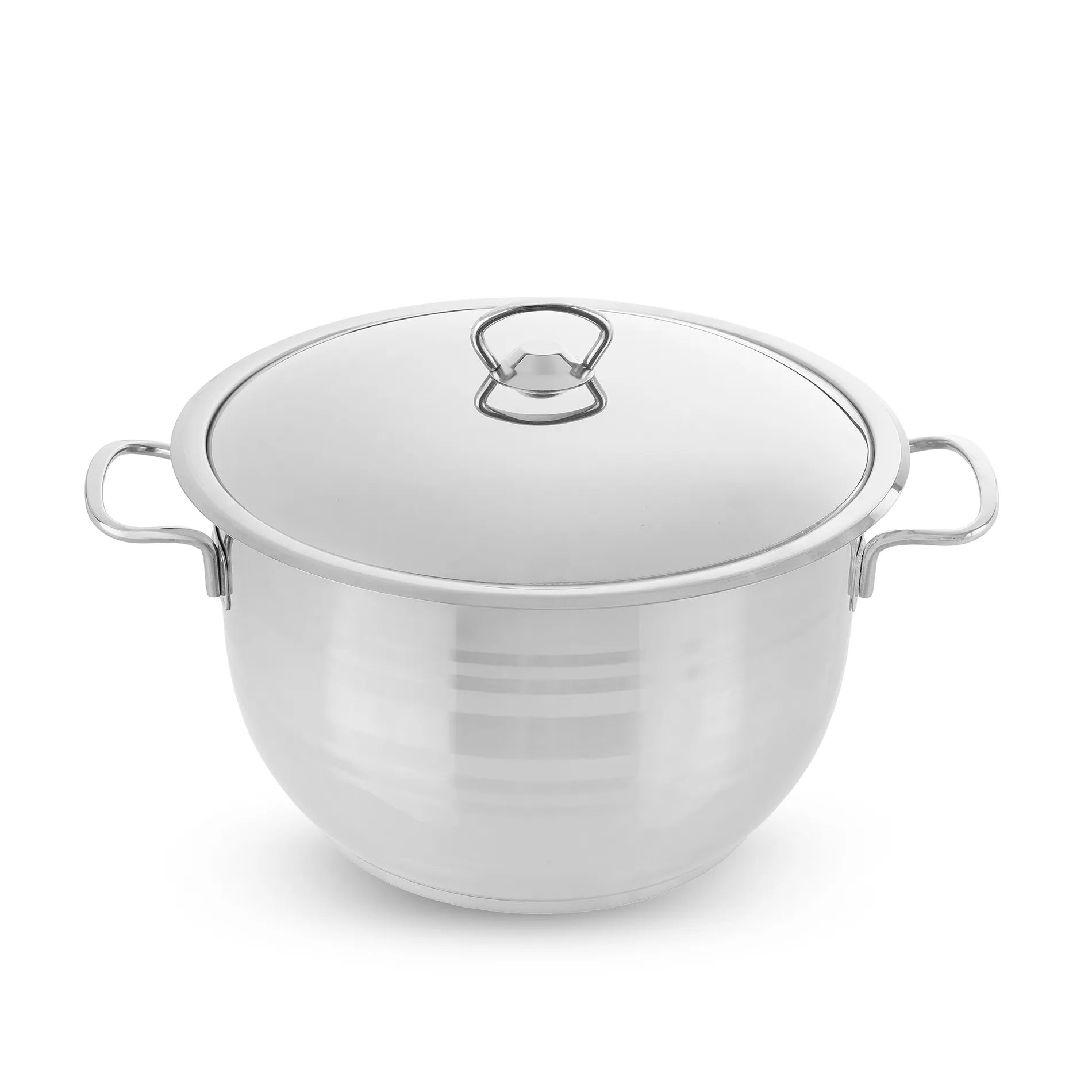 Original Striped Stainless Steel Pot by Aboud - 16 cm