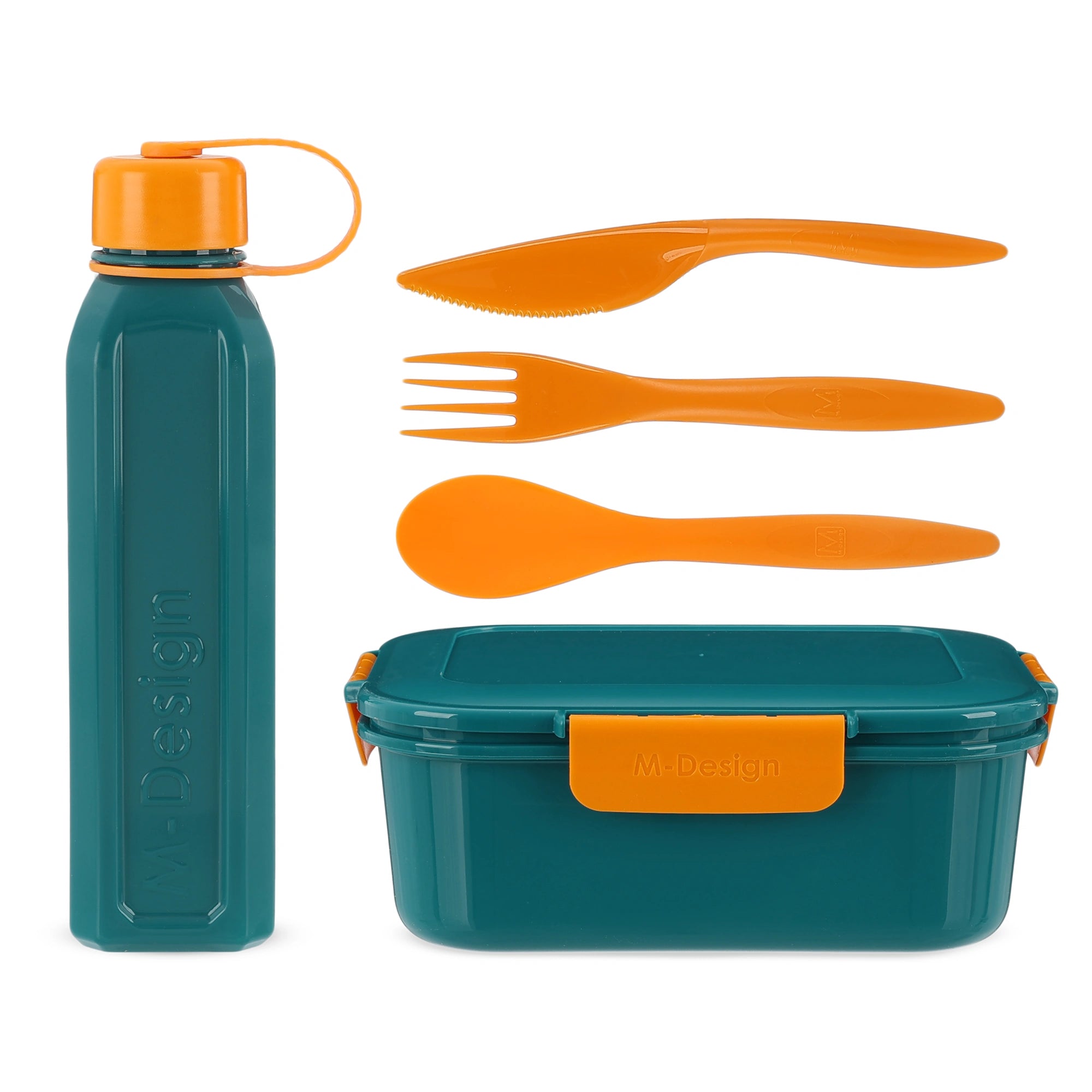 Lunch box set + bottle + cutlery set